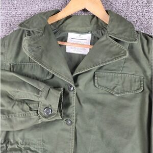 Vintage Alpha Industries M-65 Field Coat Jacket Women's OG-107 Cotton Nylon‎ 12R